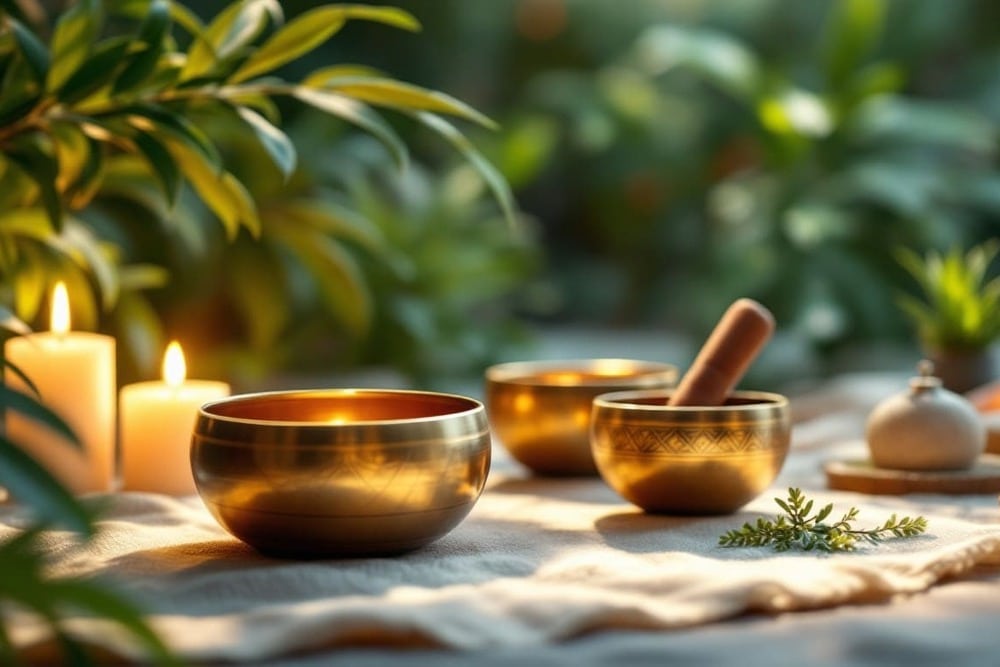 cuencos tibetanos aromaterapia velas relajacion